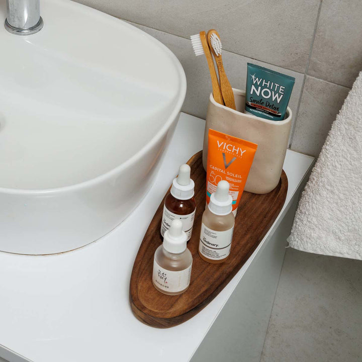 Δίσκος Σερβιρίσματος Οβάλ Από Ξύλο Estia 30X12X2cm