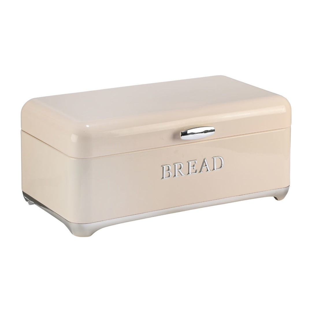 Ψωμιέρα Μεταλλική Κρεμ Με Επιγραφή 'Bread' Estia 42.5X25.3X18cm