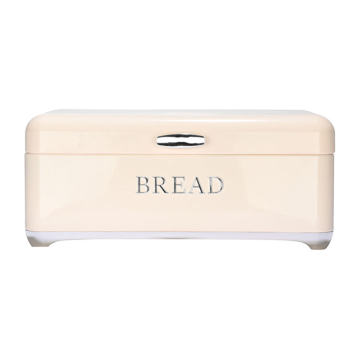 Ψωμιέρα Μεταλλική Κρεμ Με Επιγραφή 'Bread' Estia 42.5X25.3X18cm