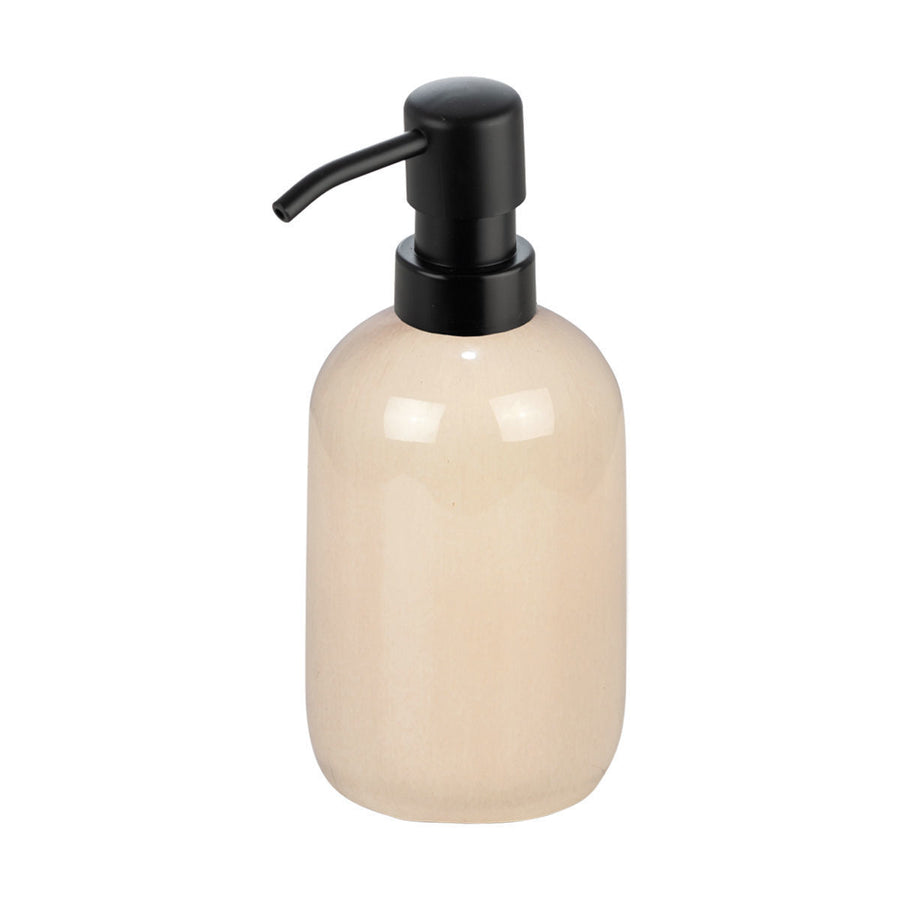 Estia Δοχείο Κρεμοσάπουνου Κεραμικό Μπεζ 360ml Satin