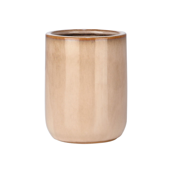 Estia Ποτηράκι Μπάνιου Κεραμικό Μπεζ Satin