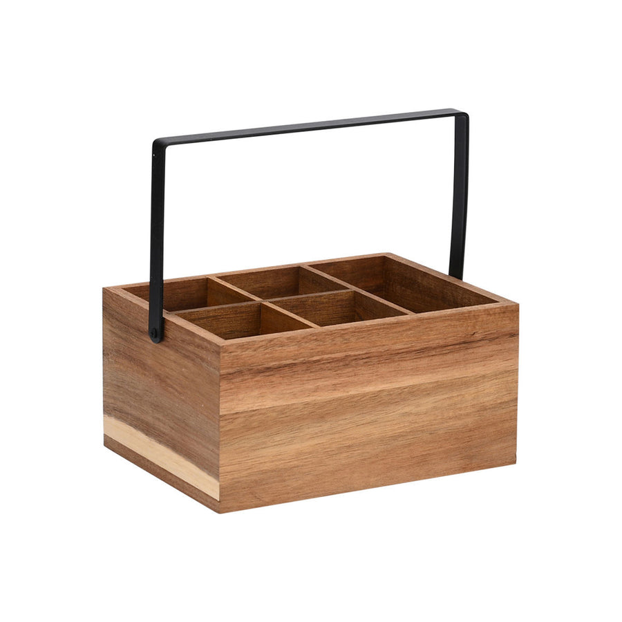 Καλάθι Οργάνωσης Ξύλινο Με Χερούλι Allure Estia