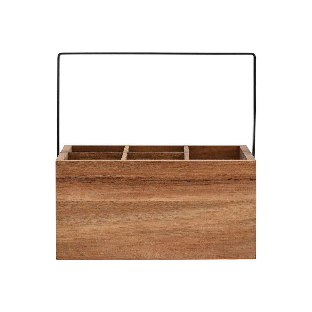 Καλάθι Οργάνωσης Ξύλινο Με Χερούλι Allure Estia