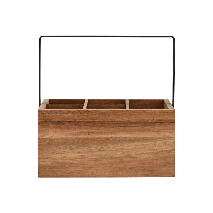 Καλάθι Οργάνωσης Ξύλινο Με Χερούλι Allure Estia