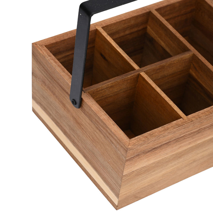 Καλάθι Οργάνωσης Ξύλινο Με Χερούλι Allure Estia