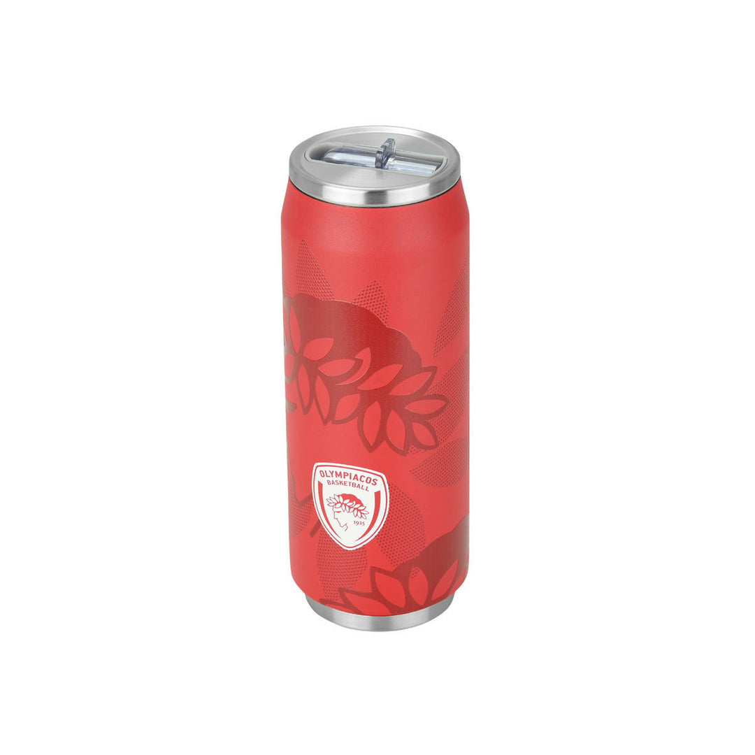 Estia Ποτήρι Θερμός Με Καλαμάκι 500ml Κόκκινο Ολυμπιακός BC Edition Travel Cup