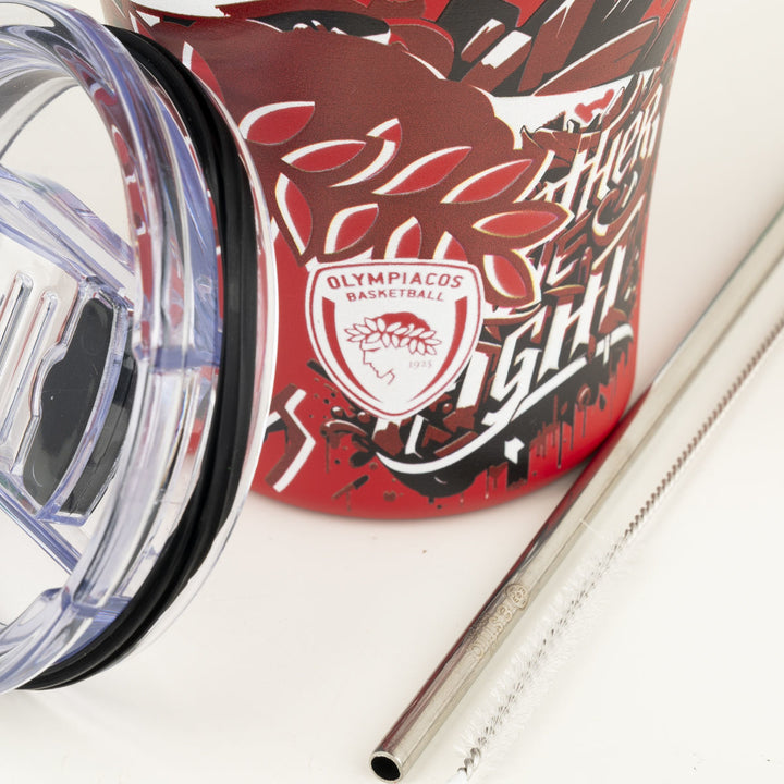 Estia Ποτήρι Θερμός 350ml Κόκκινο Ολυμπιακός Edition Together We Fight Coffee Mug