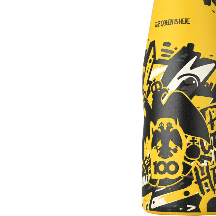 Estia Μπουκάλι Θερμός 500ml Κίτρινο ΑΕΚ Edition The Queen Is Here Travel Flask