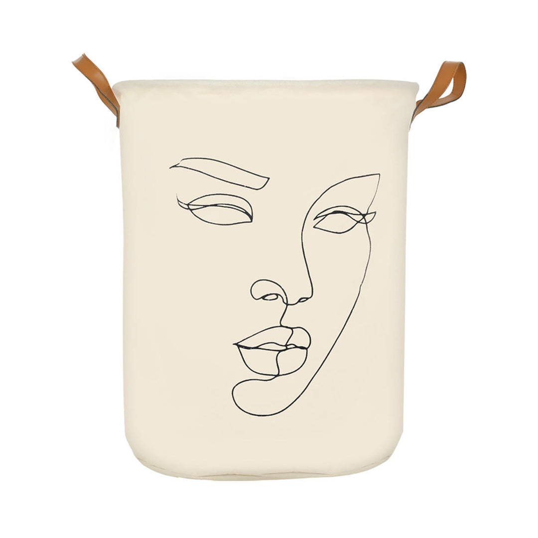 Καλάθι Άπλυτων Line Art 60lt Πτυσσόμενο Με Xερούλια 40X40X50cm Estia