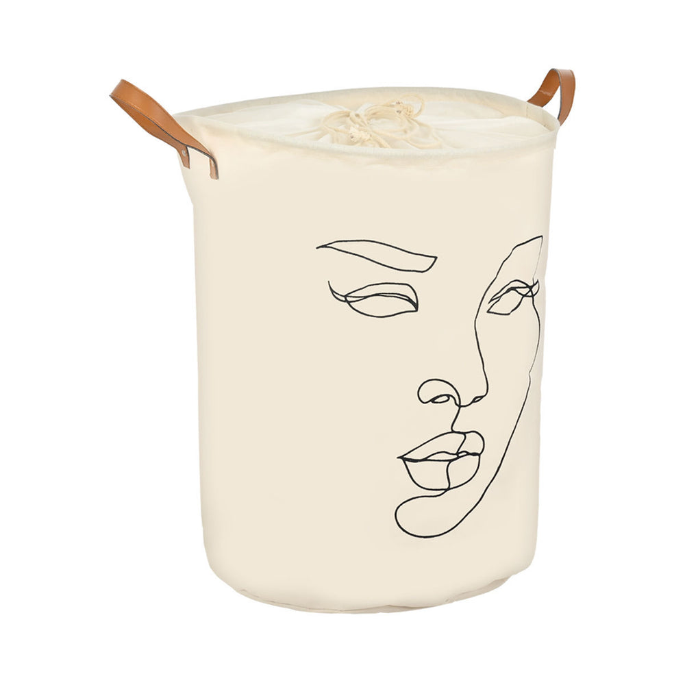 Καλάθι Άπλυτων Line Art 60lt Πτυσσόμενο Με Xερούλια 40X40X50cm Estia