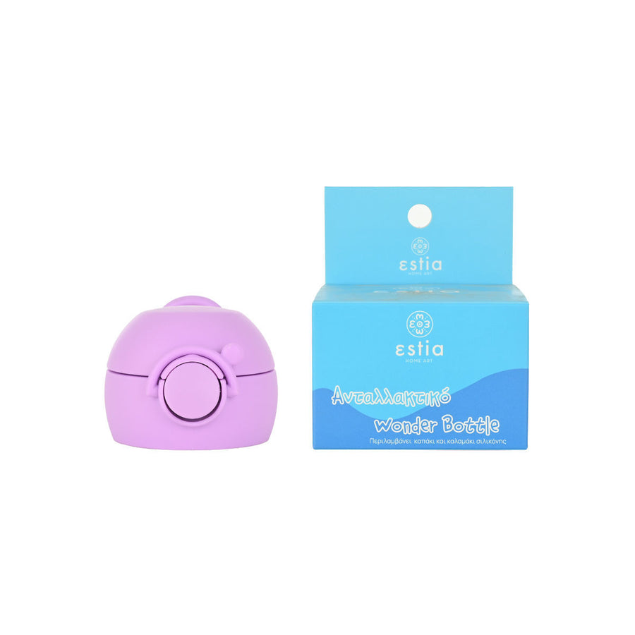 Estia Ανταλλακτικό Καπάκι-Καλαμάκι Παιδικό Θερμός 350ml Μωβ Ocean Buddies