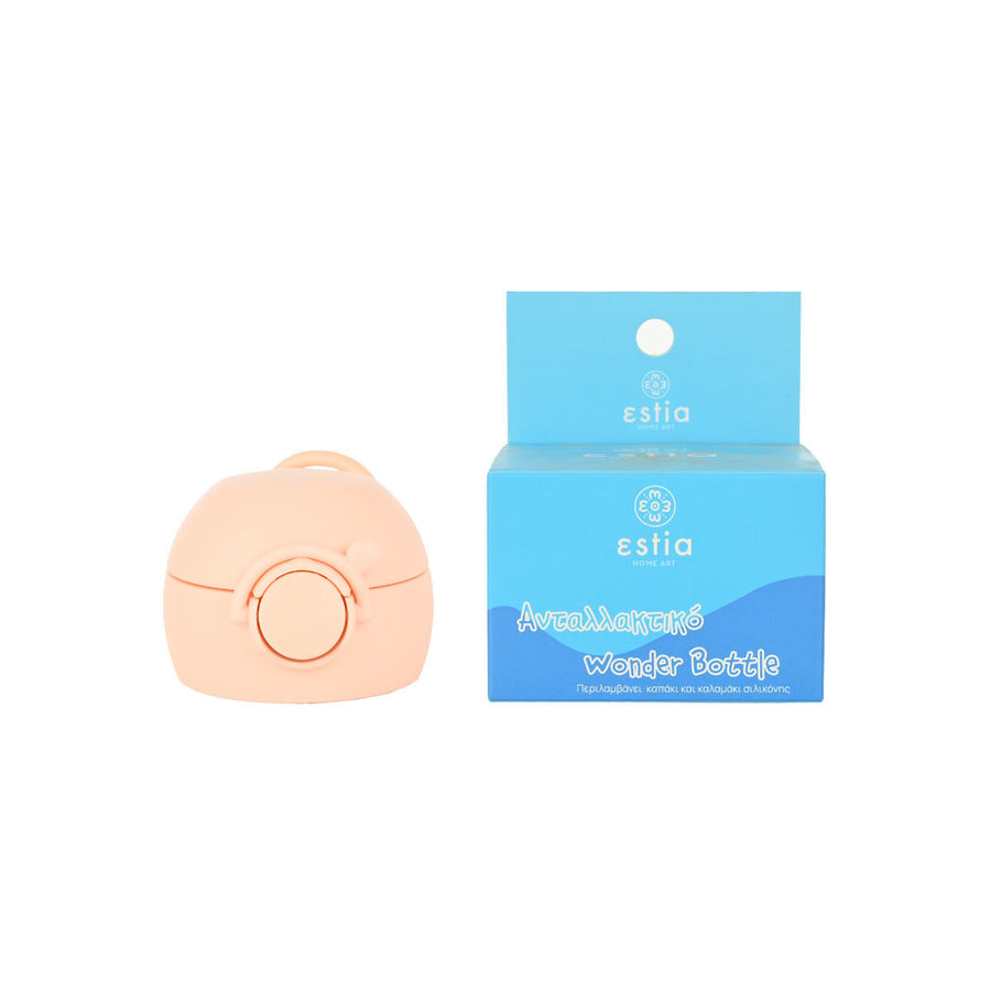 Estia Ανταλλακτικό Καπάκι-Καλαμάκι Παιδικό Θερμός 350ml Ροζ Whimsy Wonders