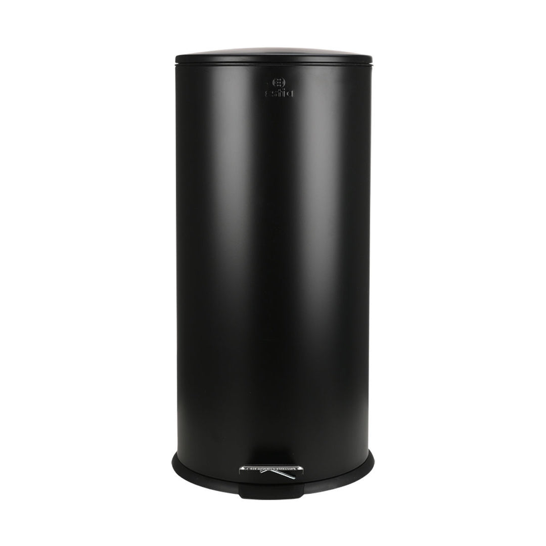 Κάδος Απορριμάτων Κουζίνας Μαύρος Ανοξείδωτος 30lt Estia