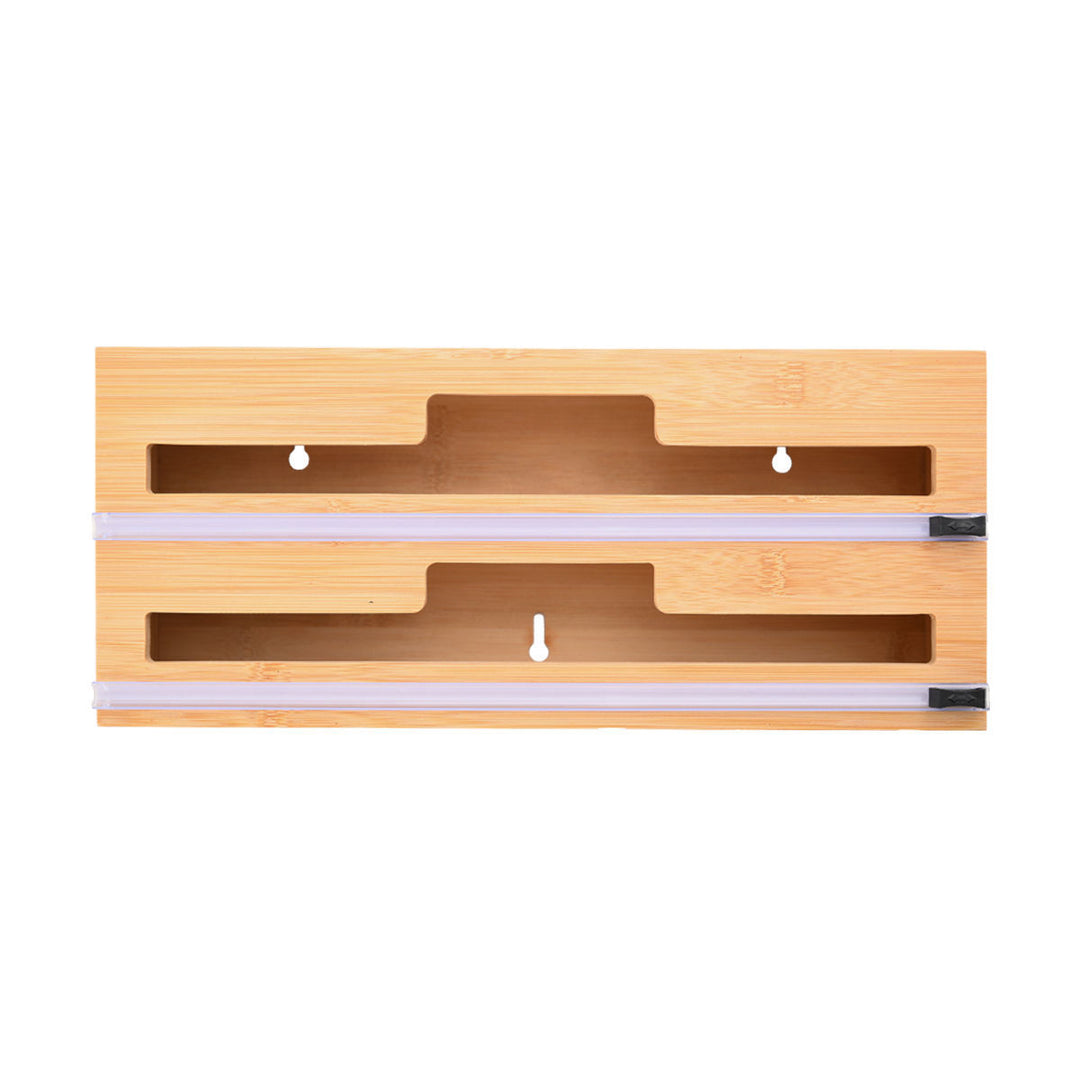 Επιτοίχια Βάση Οργάνωσης Για Αλουμινόχαρτο/Μεμβράνη Ξύλινη Bamboo Essentials Estia