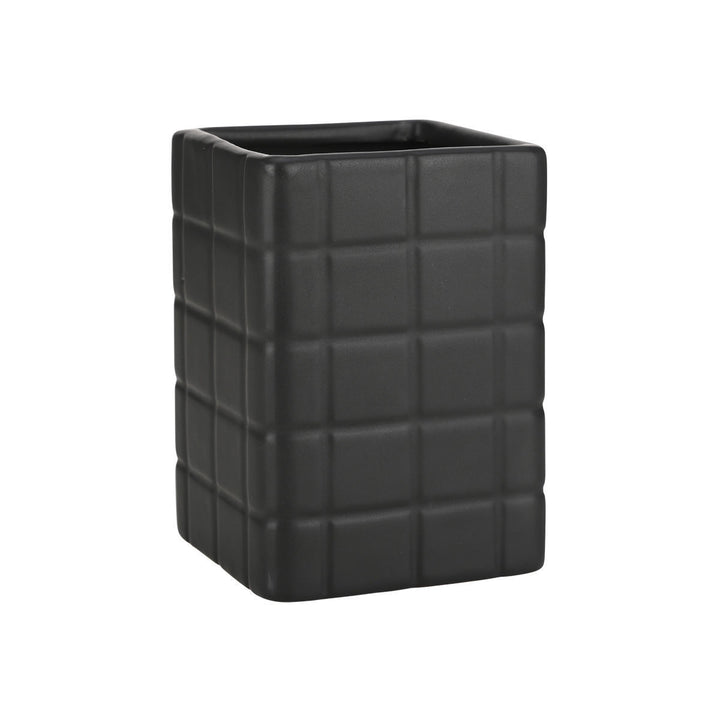 Estia Ποτηράκι Μπάνιου Κεραμικό Μαύρο Tiles