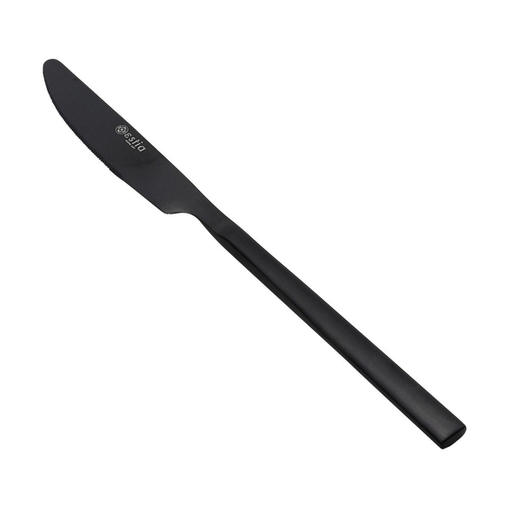 Μαχαίρι Φαγητού Prestige Black Από Ανοξείδωτο Ατσάλι 18/0 Μαύρο Ματ Estia