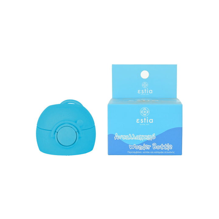 Estia Ανταλλακτικό Καπάκι-Καλαμάκι Παιδικό Θερμός 350ml Μπλε Cars