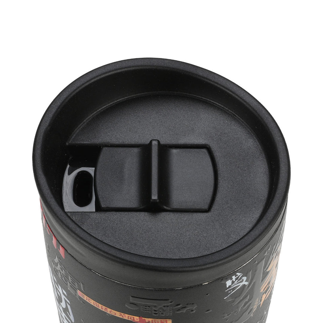 Μαύρο καπάκι με στόμιο για κούπα θερμός Estia Home Art 350ml, με πρακτικό κλείσιμο για καθημερινή χρήση