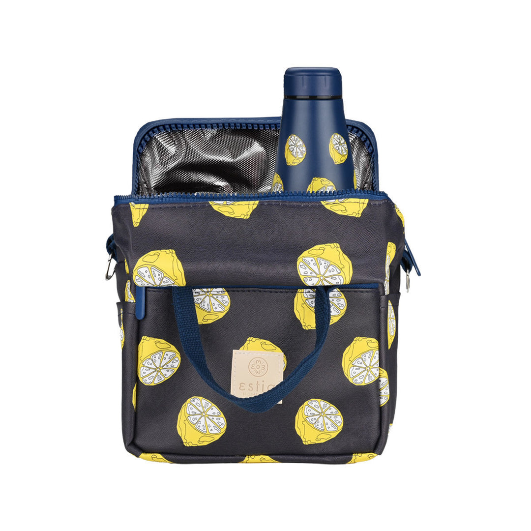 Τσάντα Φαγητού Ισοθερμική 7lt Estia Save The Aegean Μπλε Με Λεμόνια Citrus Infusion