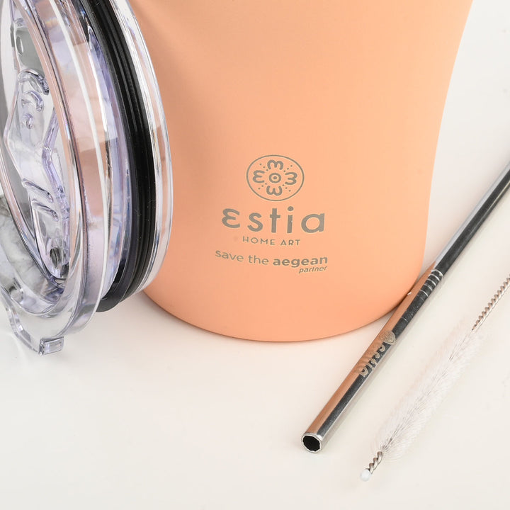 Estia Ποτήρι Θερμός  Save The Aegean Σομόν Peach Fuzz Coffee Mug