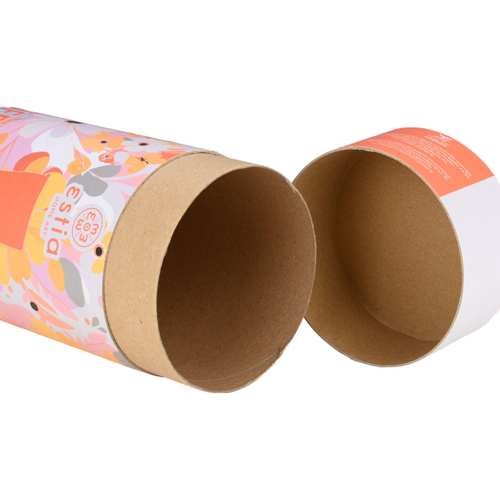 Estia Ποτήρι Θερμός  Save The Aegean 350ml Εκρού Με Λουλούδια Spring Sonata Coffee Mug