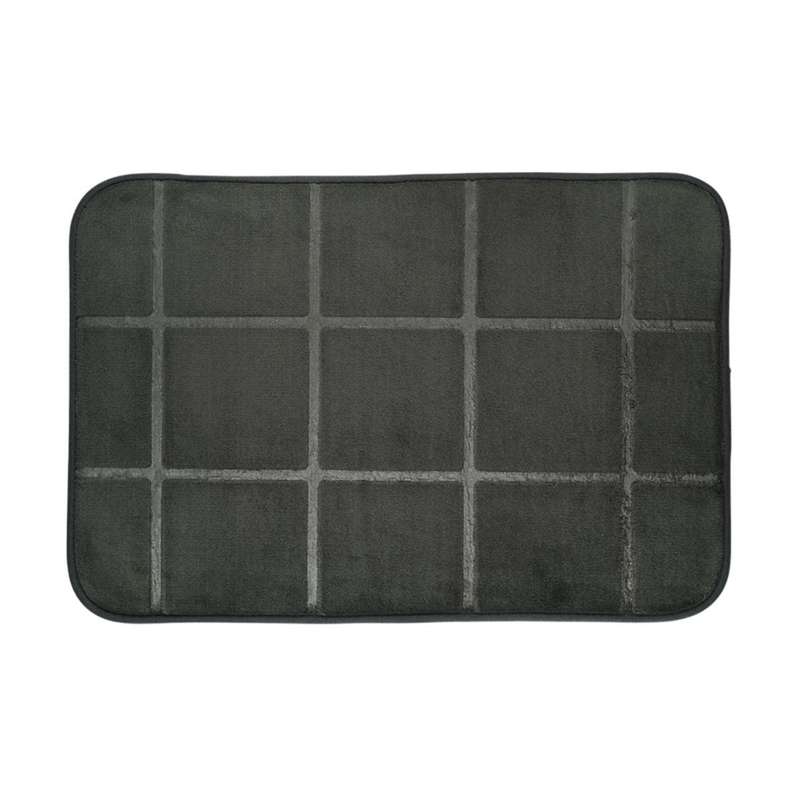 Πατάκι Μπάνιου Memory Foam Πολυεστέρα Μαύρο 40x60cm Tiles Estia