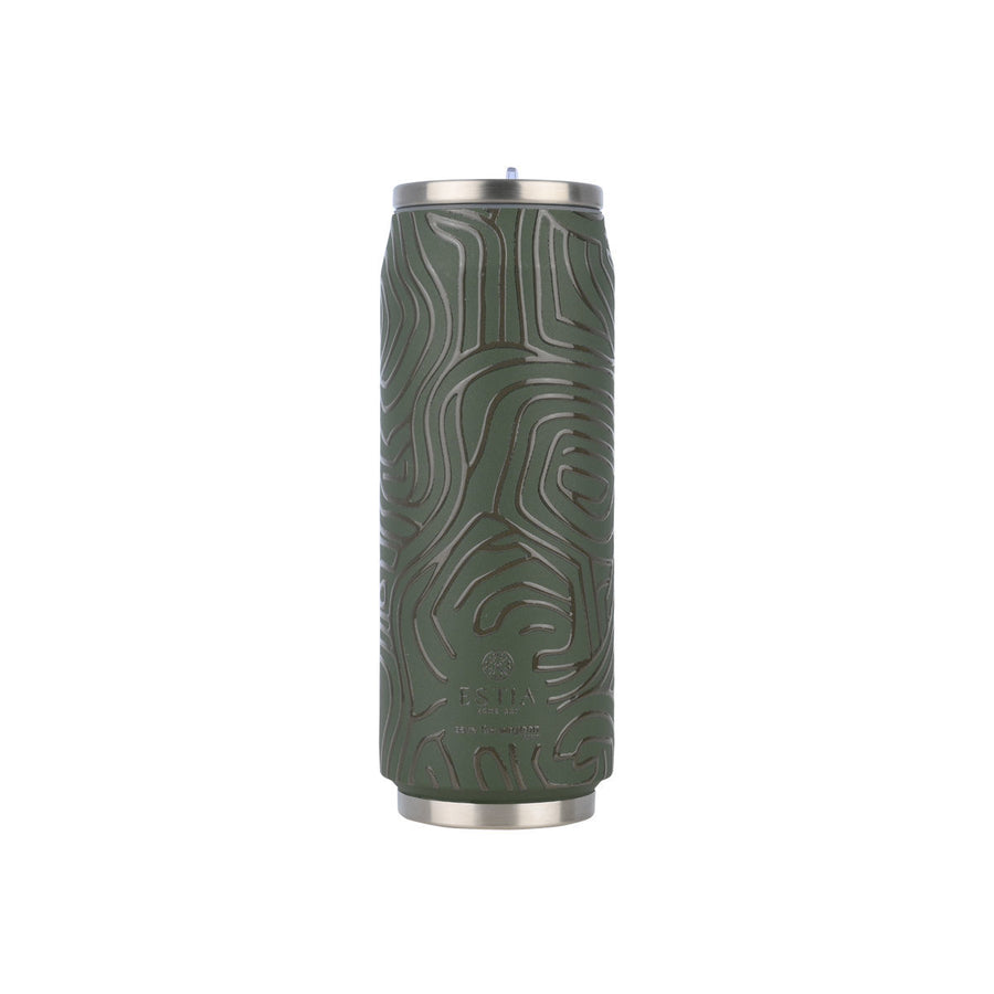 Estia Ποτήρι Θερμός Με Καλαμάκι Save The Aegean 500ml Λαδί Olive Flow