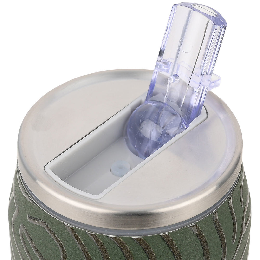 Estia Ποτήρι Θερμός Με Καλαμάκι Save The Aegean 500ml Λαδί Olive Flow