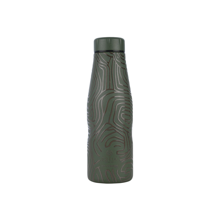 Estia Μπουκάλι Θερμός Save The Aegean 500ml Λαδί Olive Flow