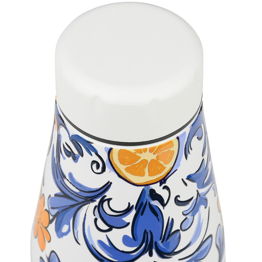 Estia Μπουκάλι Θερμός Save The Aegean 500ml Μπλε-Κίτρινο Amalfi Coast