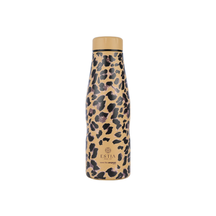 Estia Μπουκάλι Θερμός Save The Aegean 500ml Λεοπάρ Spotted Prowl