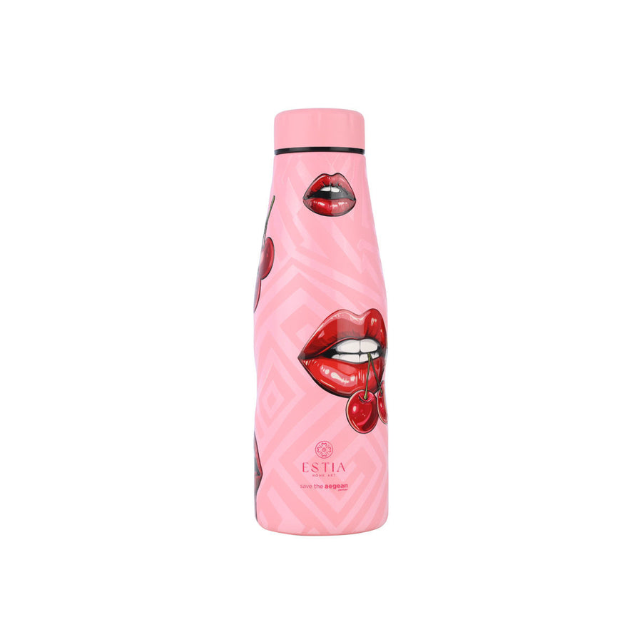 Estia Μπουκάλι Θερμός Save The Aegean 500ml Ροζ Blush Pop