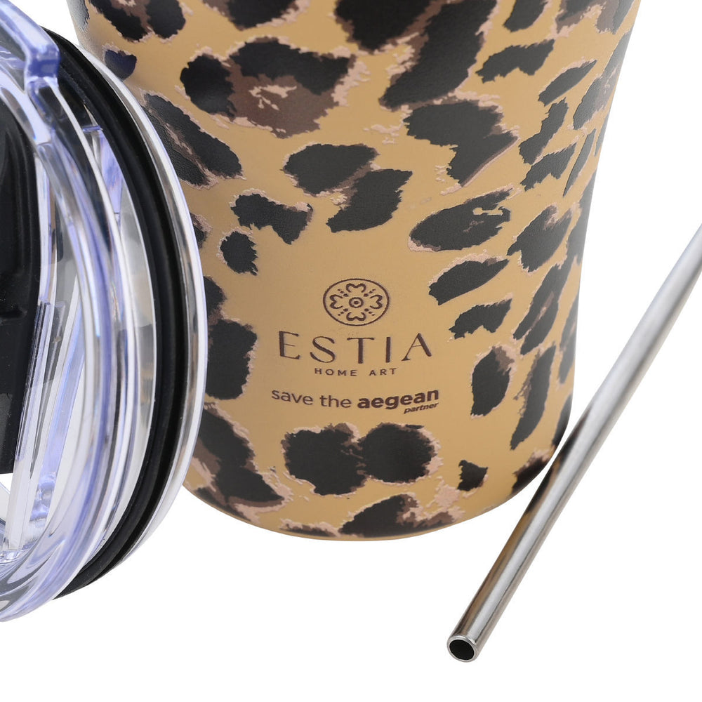 Estia Ποτήρι Θερμός Save The Aegean 350ml Animal Print Λεοπάρ Spotted Prowl Coffee Mug
