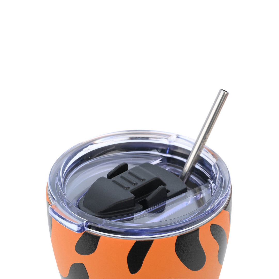 Estia Ποτήρι Θερμός  Save The Aegean 350ml Πορτοκαλί Μαύρο Wild Claw Coffee Mug