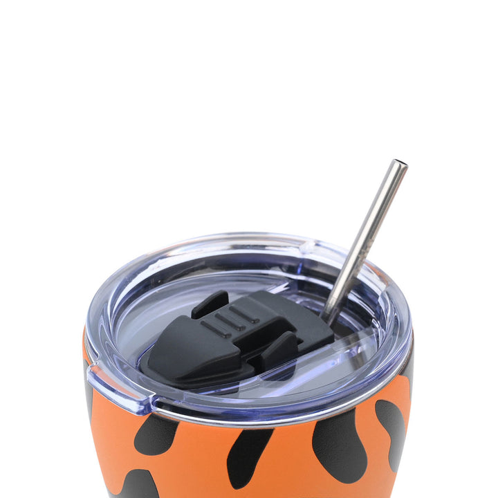 Estia Ποτήρι Θερμός  Save The Aegean 350ml Πορτοκαλί Μαύρο Wild Claw Coffee Mug