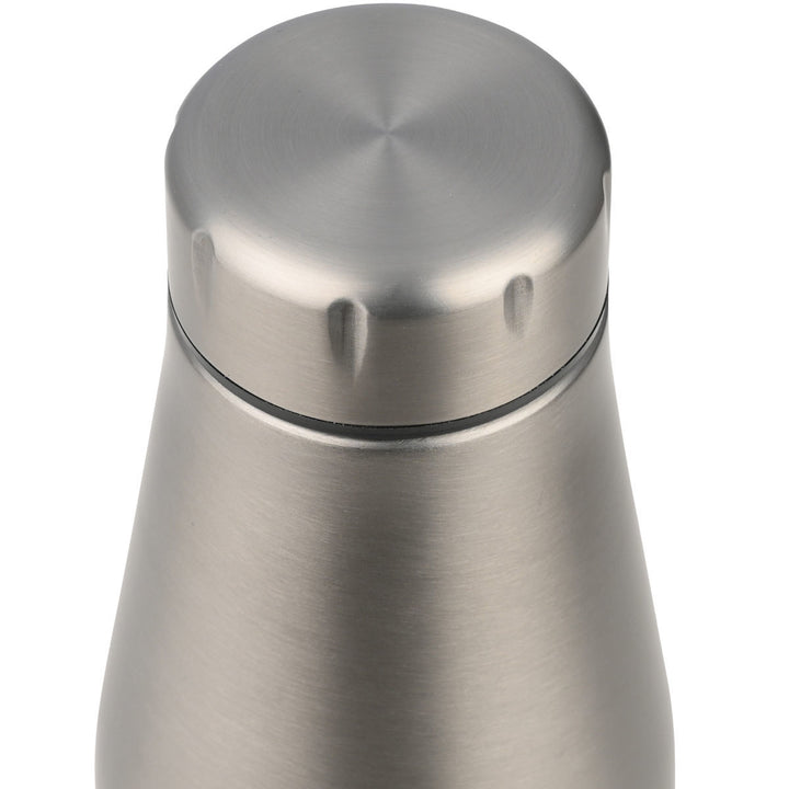 Ασημί καπάκι παγουριού Estia από ανοξείδωτο ατσάλι με ματ υφή και διακριτικό δακτύλιο στην κορυφή. Φωτογραφημένο σε λευκό φόντο, αναδεικνύει το μεταλλικό φινίρισμα.