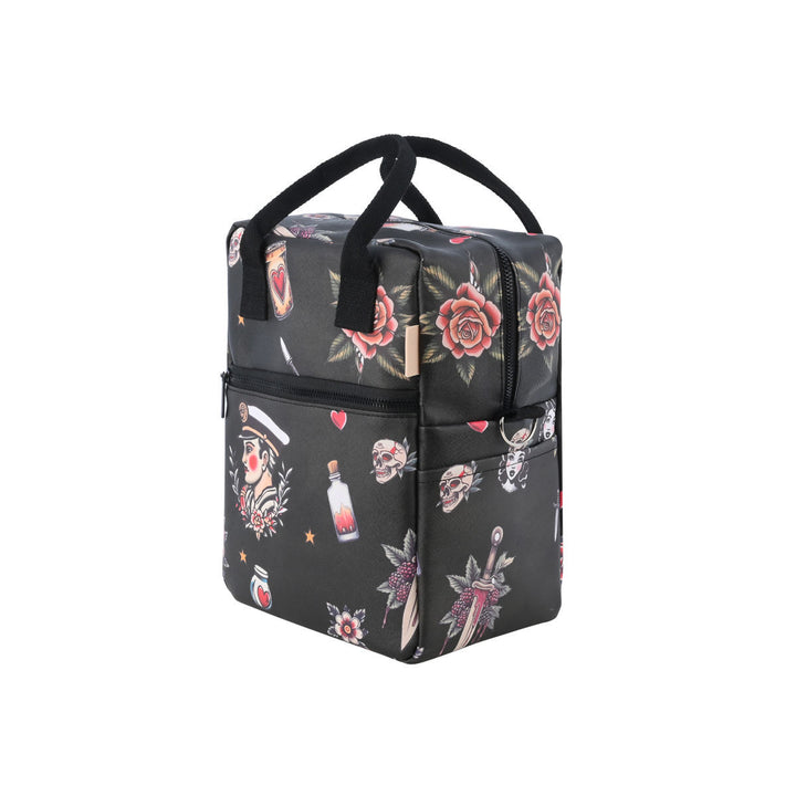 Τσάντα Φαγητού Ισοθερμική 7lt Estia Save The Aegean Μαύρη Old School Ink