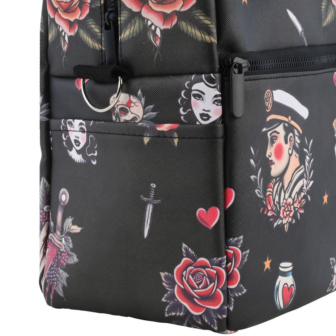 Τσάντα Φαγητού Ισοθερμική 7lt Estia Save The Aegean Μαύρη Old School Ink