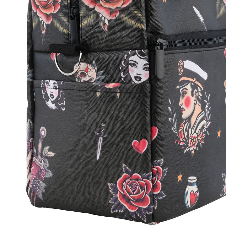 Τσάντα Φαγητού Ισοθερμική 7lt Estia Save The Aegean Μαύρη Old School Ink