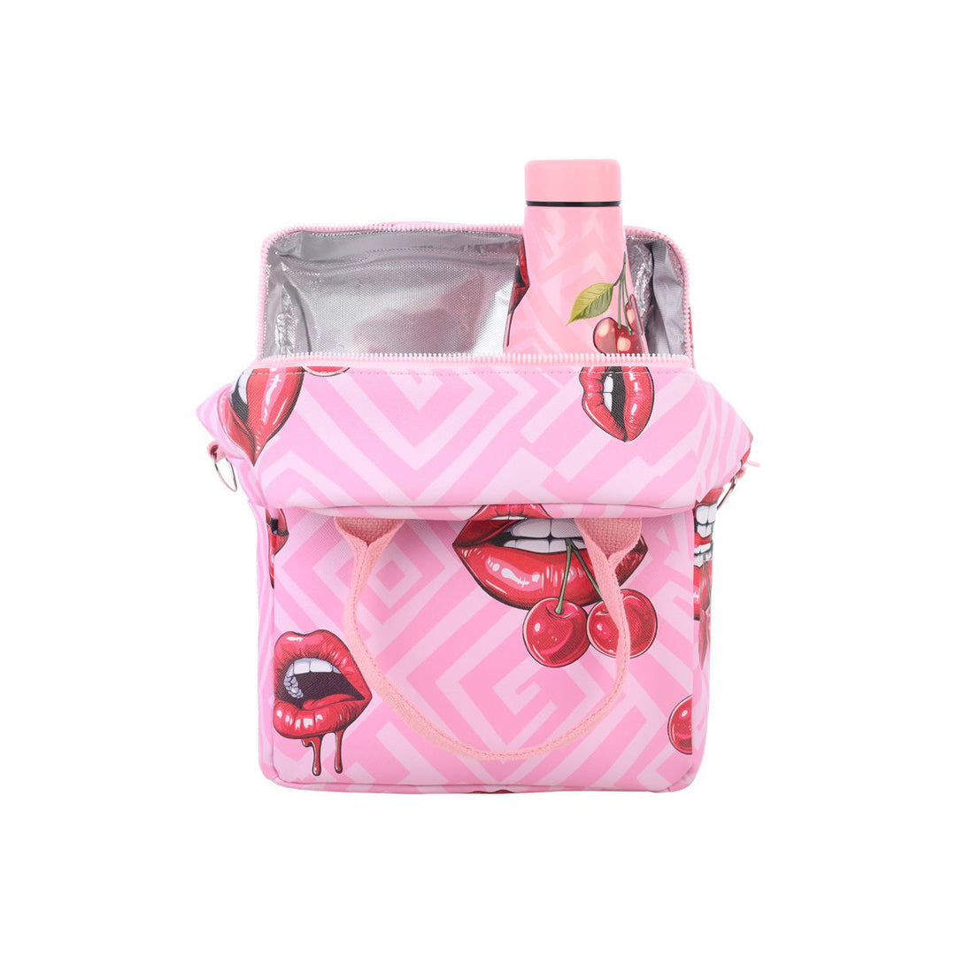 Τσάντα Φαγητού Ισοθερμική 7lt Estia Save The Aegean Ροζ Blush Pop