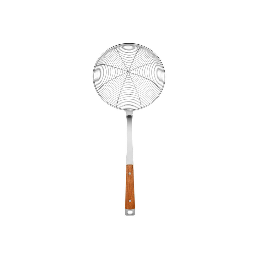 Σουρωτήρι Κατσαρόλας Ανοξείδωτο 44cm Με Ξύλινη Λαβή Allure Estia