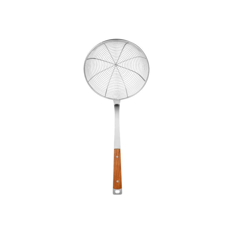 Σουρωτήρι Κατσαρόλας Ανοξείδωτο 44cm Με Ξύλινη Λαβή Allure Estia