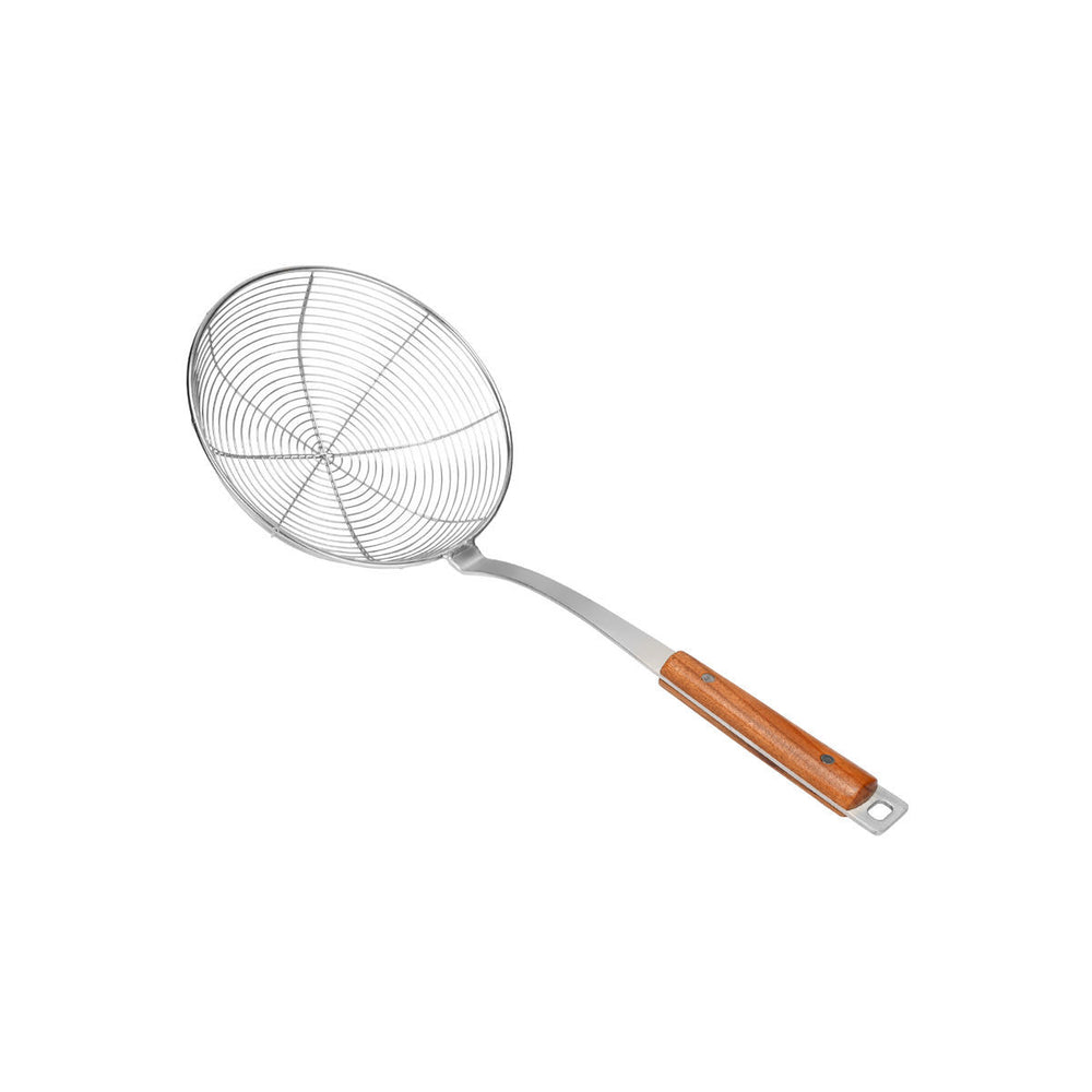 Σουρωτήρι Κατσαρόλας Ανοξείδωτο 44cm Με Ξύλινη Λαβή Allure Estia