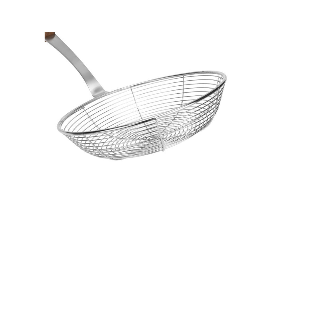 Σουρωτήρι Κατσαρόλας Ανοξείδωτο 44cm Με Ξύλινη Λαβή Allure Estia