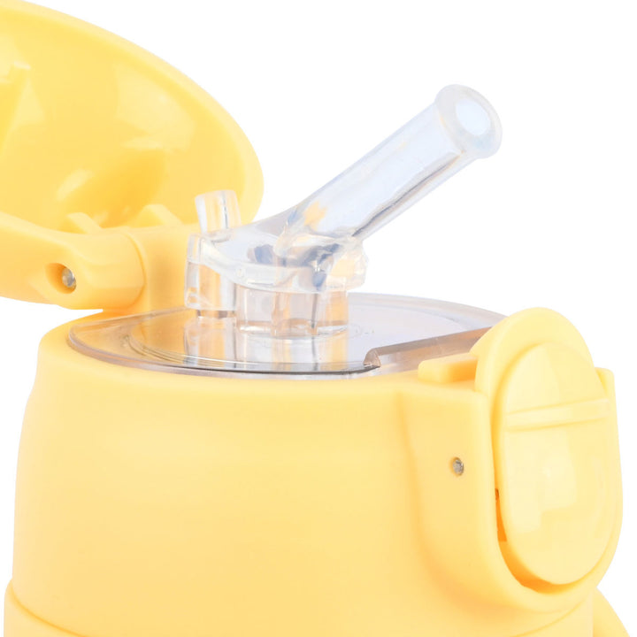 Estia Θερμός Παιδικό Με Λαβές Και Καλαμάκι 300ml Κίτρινο Με Κάστρο & Δεινοσαύρους Fortress Dragon