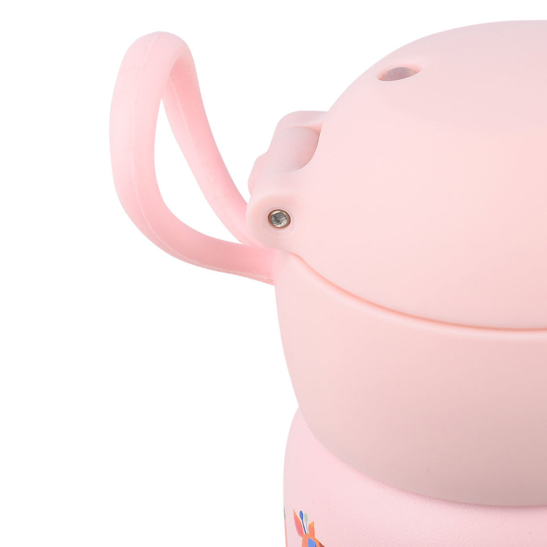 Estia Θερμός Παιδικό Με Καλαμάκι 350ml Ροζ Wild Stunts