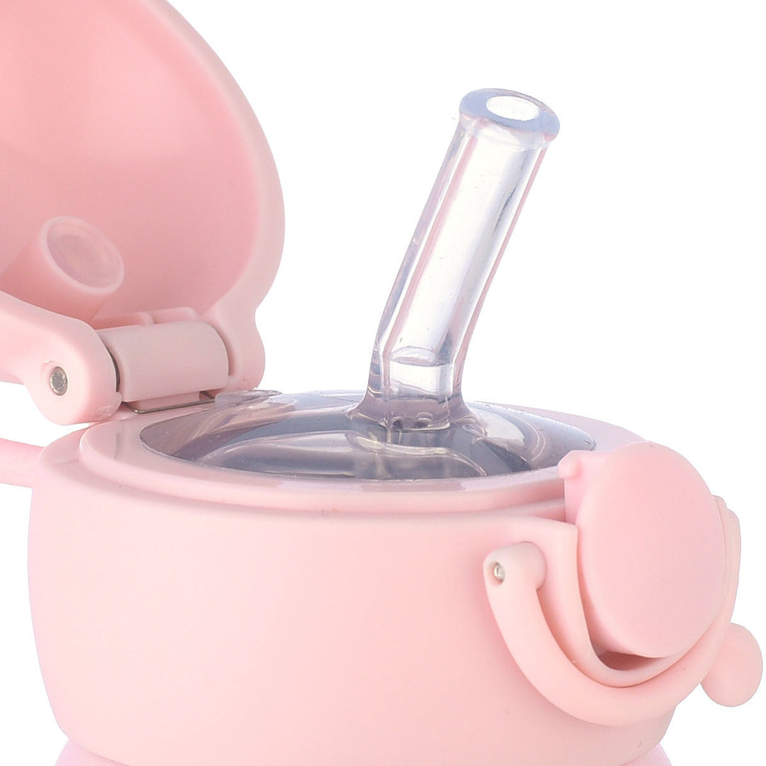 Estia Θερμός Παιδικό Με Καλαμάκι 350ml Ροζ Wild Stunts