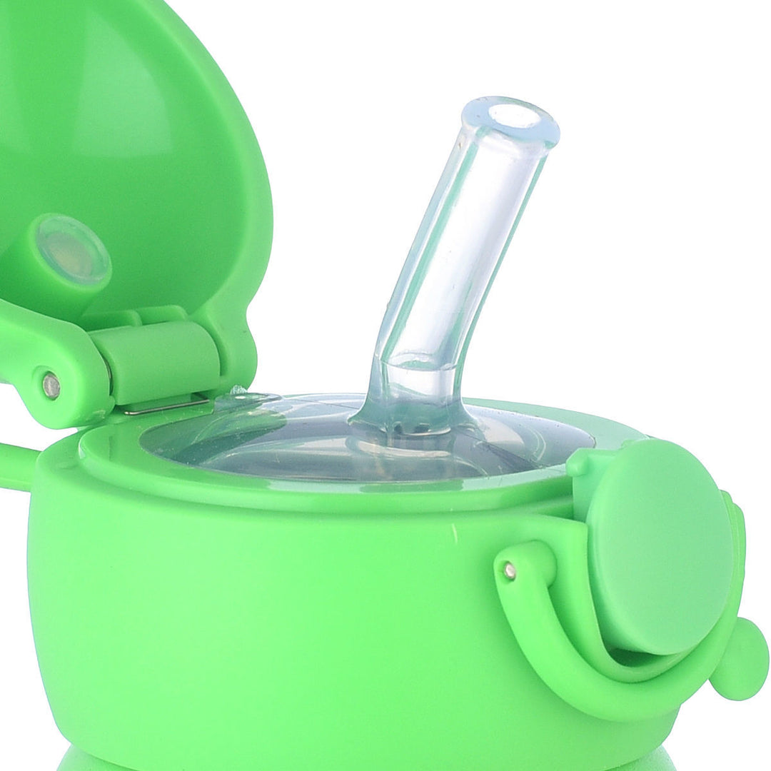 Estia Θερμός Παιδικό Με Καλαμάκι 350ml Πράσινο Jungle Kick