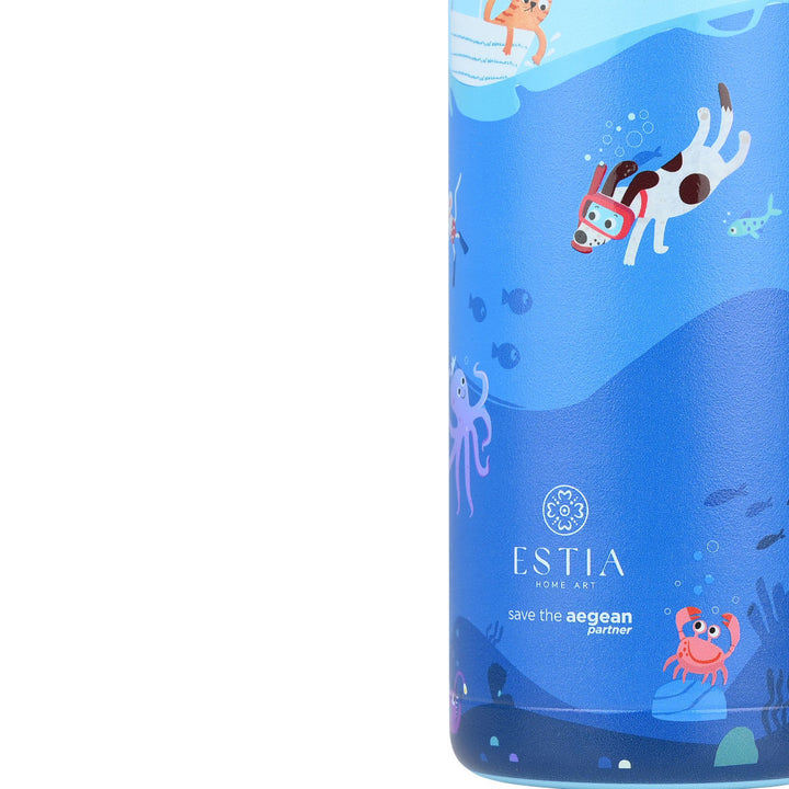 Estia Θερμός Παιδικό 500ml Μπλε Ocean Play
