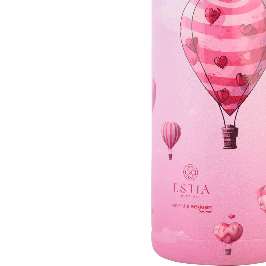 Estia Θερμός Παιδικό 500ml Ροζ Με Αερόστατο Love Ascend